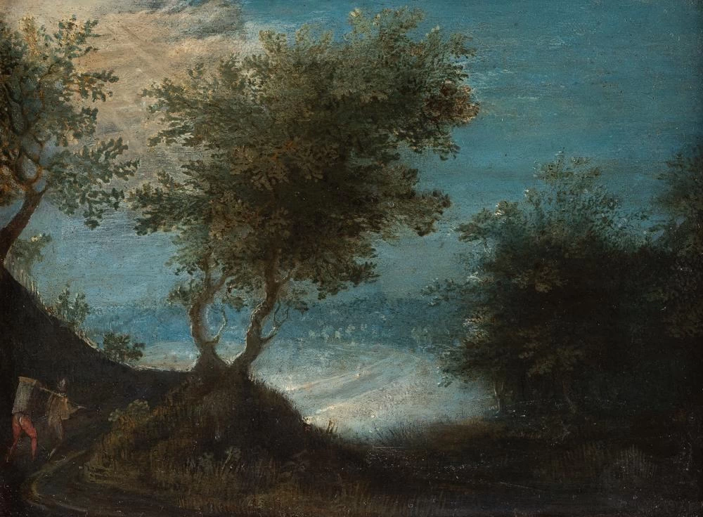 Paesaggio con soldato